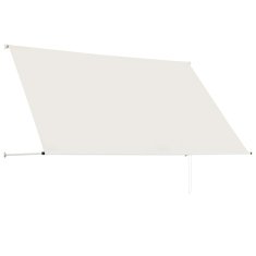 Vidaxl Zložljiva tenda 250x150 cm krem