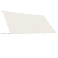 Vidaxl Zložljiva tenda 300x150 cm krem