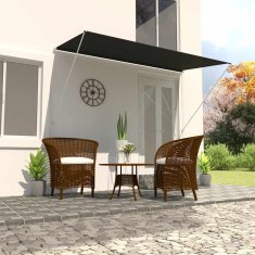 Vidaxl Zložljiva tenda 350x150 cm antracit