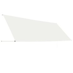 Vidaxl Zložljiva tenda 400x150 cm krem