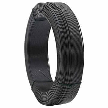 Vidaxl Vezna žica za ograjo 250 m 0,9/1,4 mm jeklo antracitna