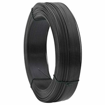 Vidaxl Vezna žica za ograjo 250 m 1,6/2,5 mm jeklo antracitna