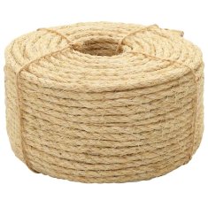 Vidaxl Vrv iz 100 % sisala 6 mm 500 m