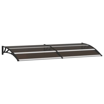 Vidaxl Nadstrešek za vrata črn 200x75 cm PC