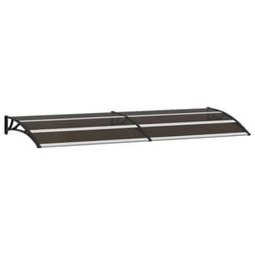 Vidaxl Nadstrešek za vrata črn 240x75 cm PC