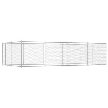 Vidaxl Zunanji pasji boks 7,6x3,8x1,9 m