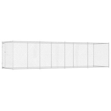 Vidaxl Zunanji pasji boks 760x192x185 cm