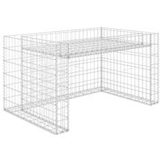 Vidaxl Garaža za kosilnico z dvignjenim koritom 110x80x60 cm jeklo
