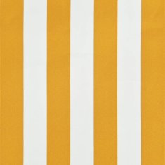 Vidaxl Zložljiva tenda 150x150 cm rumena in bela