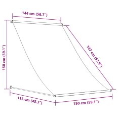 Vidaxl Zložljiva tenda 150x150 cm rumena in bela
