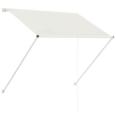 Vidaxl Zložljiva tenda 100x150 cm krem
