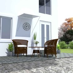 Vidaxl Zložljiva tenda 100x150 cm krem