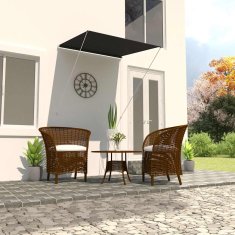Vidaxl Zložljiva tenda 100x150 cm antracitna