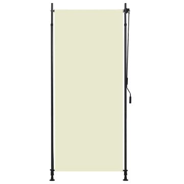 Vidaxl Zunanje rolo senčilo 100x270 cm krem