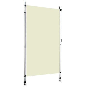 Vidaxl Zunanje rolo senčilo 120x270 cm krem