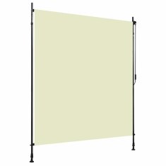 Vidaxl Zunanje rolo senčilo 200x270 cm krem