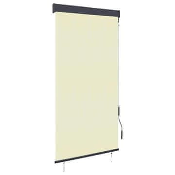 Vidaxl Zunanje rolo senčilo 80x250 cm krem