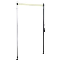 Vidaxl Zunanje rolo senčilo 120x270 cm krem