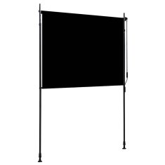 Vidaxl Zunanje rolo senčilo 150x270 cm antracitno