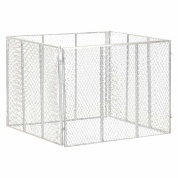 Vidaxl Vrtni kompostnik 100x100x77 cm pocinkano železo