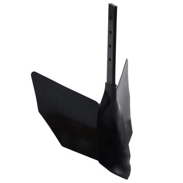 Vidaxl Nastavek za plug črn kovinski