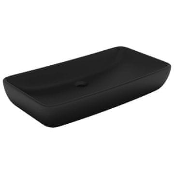 Vidaxl Razkošen umivalnik pravokoten mat 71x38 cm keramičen