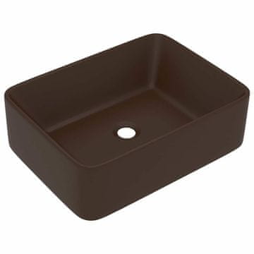 Vidaxl Razkošen umivalnik mat 41x30x12 cm keramičen