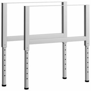 Vidaxl Nastavljivi okvirji za delovno klop 2 kosa kov. 85x(69-95,5) cm