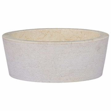 Vidaxl Umivalnik Ø40x15 cm marmor