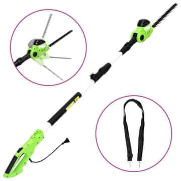 Vidaxl Električne teleskopske škarje za živo mejo 41 cm 550 W