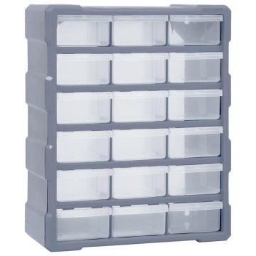 Vidaxl Organizator z 18 predali 38x16x47 cm