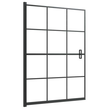 Vidaxl Tuš kabina ESG 100x140 cm črna