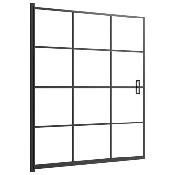 Vidaxl Tuš kabina ESG 116x140 cm črna