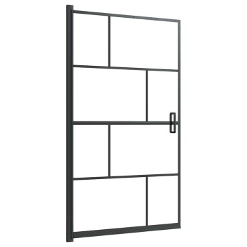 Vidaxl Tuš kabina ESG 80x140 cm črna