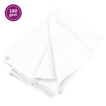Vidaxl Ponjava 180 g/m² 3x3 m bela HDPE