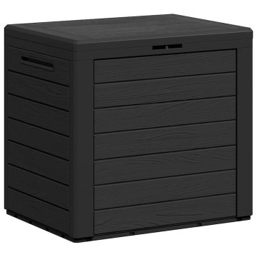 Vidaxl Vrtna škatla za shranjevanje antracitna 58,5x46x55 cm PP