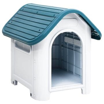 Vidaxl Pasja uta modra 59x75x66 cm polipropilen
