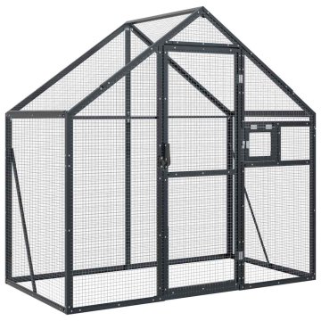 Vidaxl Ptičnica aluminij