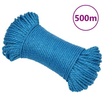 Vidaxl Delovna vrv moder 3 mm 500 m polipropilen