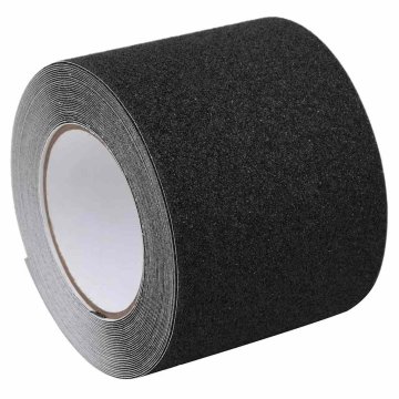 Vidaxl Protizdrsni trak črn 0,1x10 m PVC