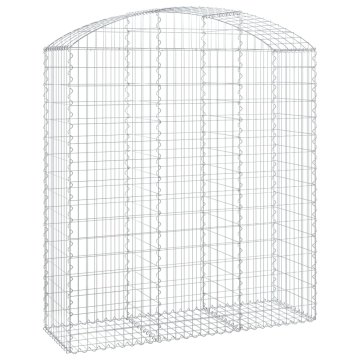 Vidaxl Obokana gabonska košara 150x50x160/180 cm pocinkano železo