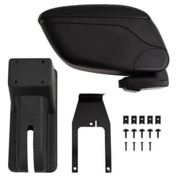Vidaxl Avtomobilski naslon za roke črn 12x29x(32-46) cm ABS