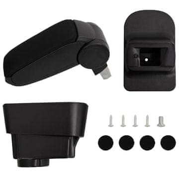 Vidaxl Avtomobilski naslon za roke črn 11x35x(32-49) cm ABS