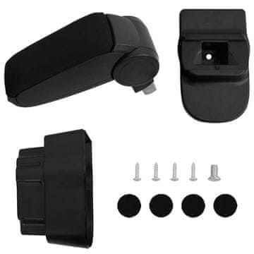 Vidaxl Avtomobilski naslon za roke črn 12x37x(31-48) cm ABS