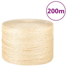 Vidaxl Vrv iz 100 % sisala 3 mm 200 m
