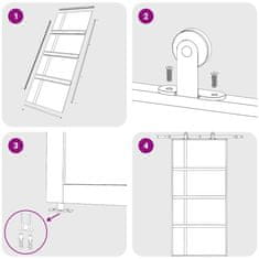 Vidaxl Drsna vrata črna 102,5x205 cm kaljeno steklo in aluminij