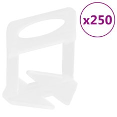 Vidaxl Sponke za izravnavo ploščic 250 kosov 2 mm
