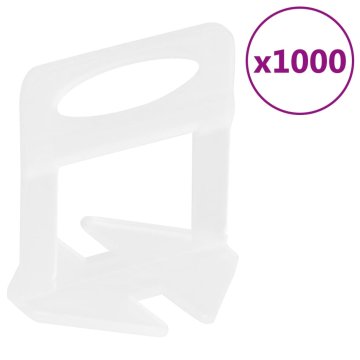 Vidaxl Sponke za izravnavo ploščic 1000 kosov 2 mm