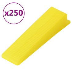 Vidaxl Sistem za izravnavo ploščic 250 zagozd 500 sponk 2 mm