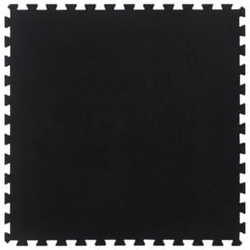 Vidaxl Gumijasta talna ploščica črna 12 mm 100x100 cm